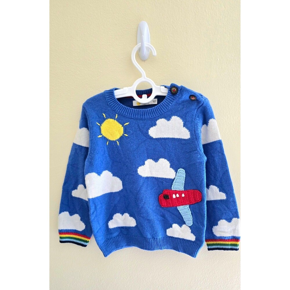 NWOT Baby Boden Fun Knitted Jumper Size 0/3-12/18